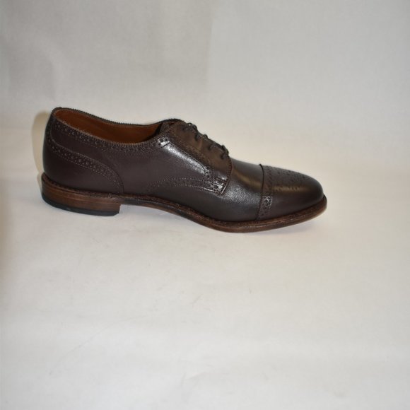 Allen Edmonds Sanford Cap Toe Derby Oxford Brown Leather Size 10.5 D main image 4